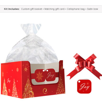 Golden Trees Christmas Gift Basket Kit