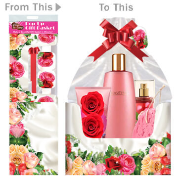 Satin Rose Basket