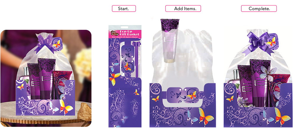 Create beautiful gift baskets quick & easy with Diva-So-Easy