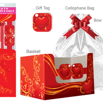 Valentines Frill Basket - Image 2